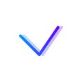 Check blue purple gradient icon