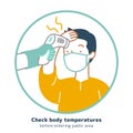 Check body temperature sign