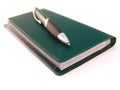 Check book with pen Royalty Free Stock Photo
