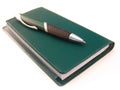 Check book with pen Royalty Free Stock Photo