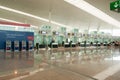 Check-in booth Barcelona airport