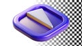 Check box icon, selection symbol and user interface png transparent image Generative AI