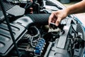 Check Car radiator,Check car yourself Royalty Free Stock Photo