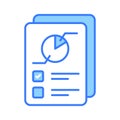 Check this carefully crafted icon of business report, analytical report vector