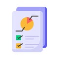 Check this carefully crafted icon of business report, analytical report vector