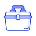 Check this carefully crafted icon of portable cooler, beach box vector design