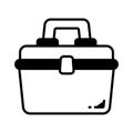 Check this carefully crafted icon of portable cooler, beach box vector design