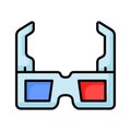 Check this carefully designed icon of 3d glasses in modern style, ready to use icon