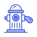 Check this carefully designed icon of fire hydrant in modern style