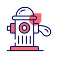 Check this carefully designed icon of fire hydrant in modern style