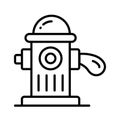 Check this carefully designed icon of fire hydrant in modern style