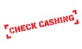 Check Cashing rubber stamp Royalty Free Stock Photo