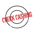 Check Cashing rubber stamp Royalty Free Stock Photo