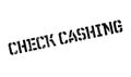 Check Cashing rubber stamp Royalty Free Stock Photo