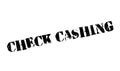Check Cashing rubber stamp Royalty Free Stock Photo
