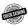 Check Cashing rubber stamp Royalty Free Stock Photo