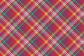 Check colored diagonal plaid madras seamless background