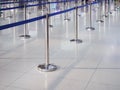 Waiting Lane with Empty queue Check in Counter at Airport