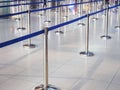 Waiting Lane at Check in Counter airport Empty queue