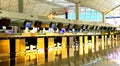 Check in counters of hong kong international airport