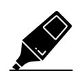 Check this creatively designed icon of highlighter, stationery item vector Royalty Free Stock Photo