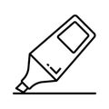 Check this creatively designed icon of highlighter, stationery item vector Royalty Free Stock Photo