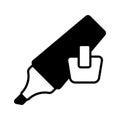 Check this creatively designed icon of highlighter, stationery item vector Royalty Free Stock Photo