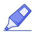 Check this creatively designed icon of highlighter, stationery item vector Royalty Free Stock Photo