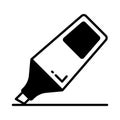 Check this creatively designed icon of highlighter, stationery item vector Royalty Free Stock Photo