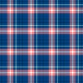 Check diamond tartan plaid fabric seamless pattern background - navy blue and old pink color