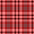 Check Diamond Tartan Plaid Fabric Seamless Pattern Background - Strawberry Red, Pink And Brown Color