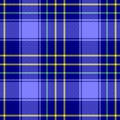 Check diamond tartan plaid scotch fabric seamless pattern background - royal blue, yellow and green color