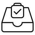 Check, email Isolated Vector icon which can easily modify or edit