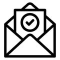 Check, email Isolated Vector icon which can easily modify or edit