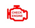 Check engine car symbol