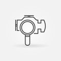 Check engine icon Royalty Free Stock Photo