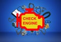 Check engine light symbol