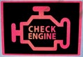 Check Engine signage Royalty Free Stock Photo