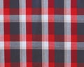 Check fabric background.Red,white,grey and blue colors Royalty Free Stock Photo