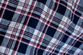 Check fabric texture. Stripe square background Royalty Free Stock Photo