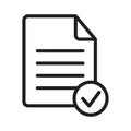 Check form icon design isolated on white background.