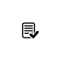 Check form icon isolated on white background