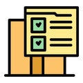 Check form icon vector flat Royalty Free Stock Photo