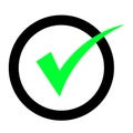Check icon vector. check mark icon. check list button icon Royalty Free Stock Photo