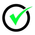 Check icon vector. check mark icon. check list button icon Royalty Free Stock Photo