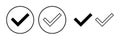 check icon vector. check mark icon. check list button icon Royalty Free Stock Photo