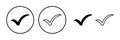 check icon vector. check mark icon. check list button Royalty Free Stock Photo