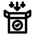 Check, install  Icon vector icon which can be easily modified or edited Royalty Free Stock Photo