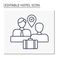 Check-in line icon