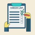 Check list concept Royalty Free Stock Photo